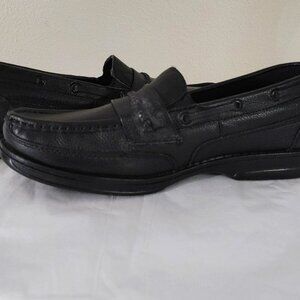 Dr. Scholl's Squeaky Clean Black Cushioned Soft Leather Slip On Loafers 8.5 D